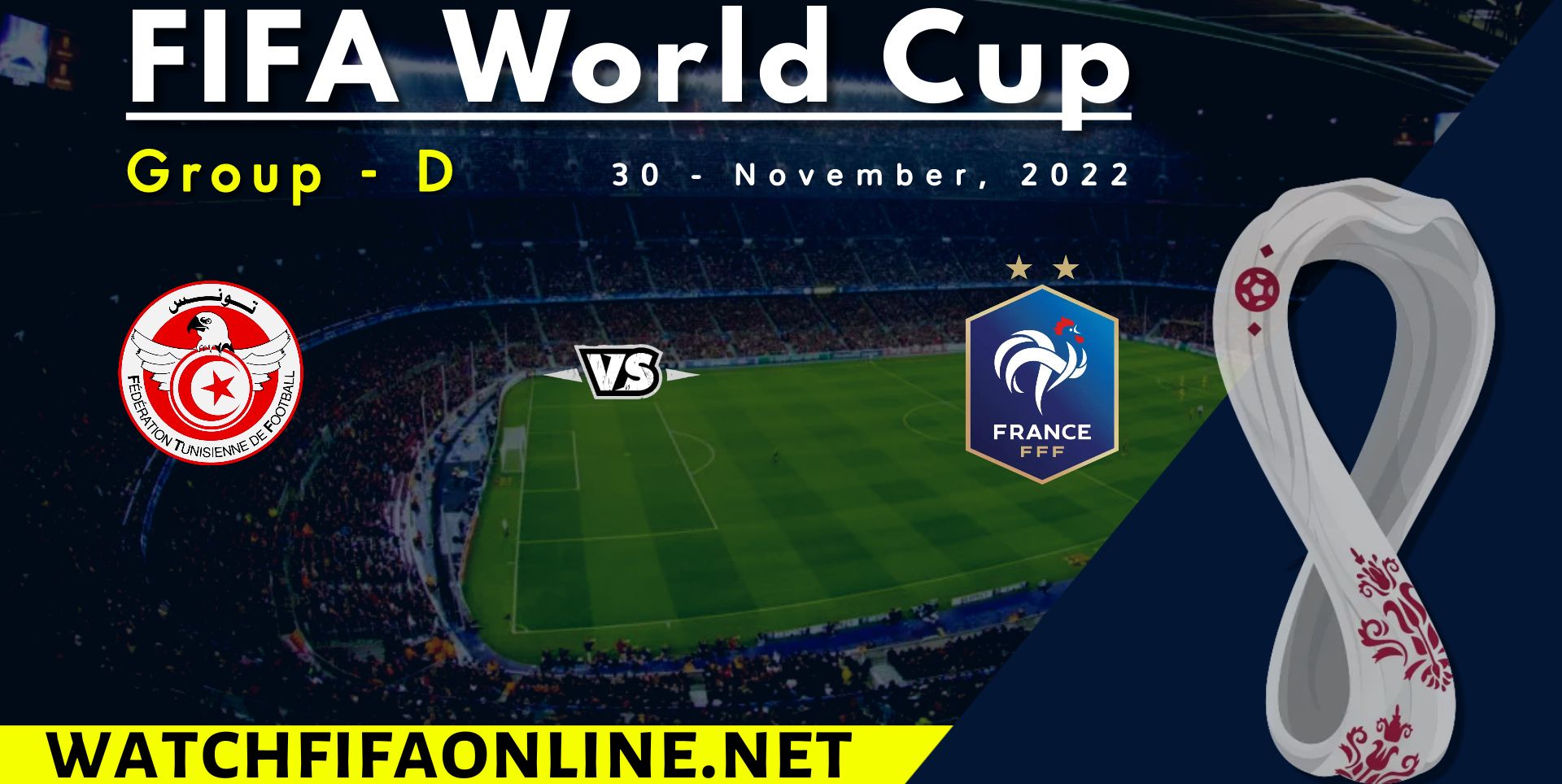 Tunisia Vs France Live Stream 2022 | FIFA WC